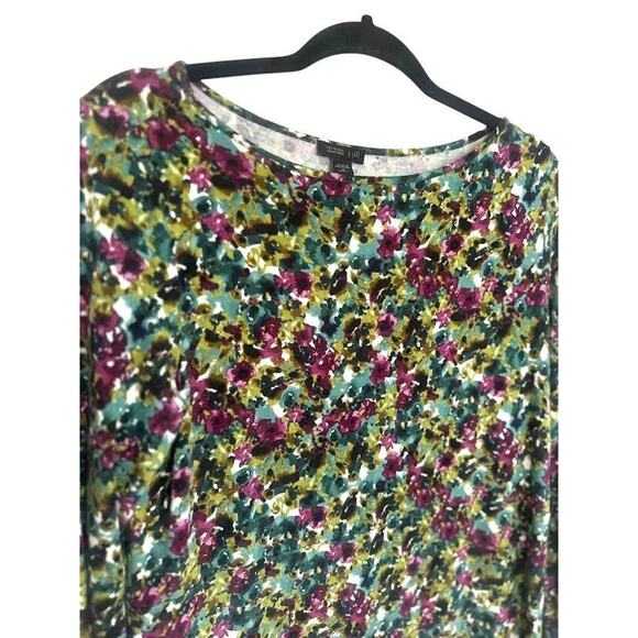 J Jill Dress Medium Petite Ditsy PM Floral Wearever Shift Cottagecore Fairy - Picture 2 of 7